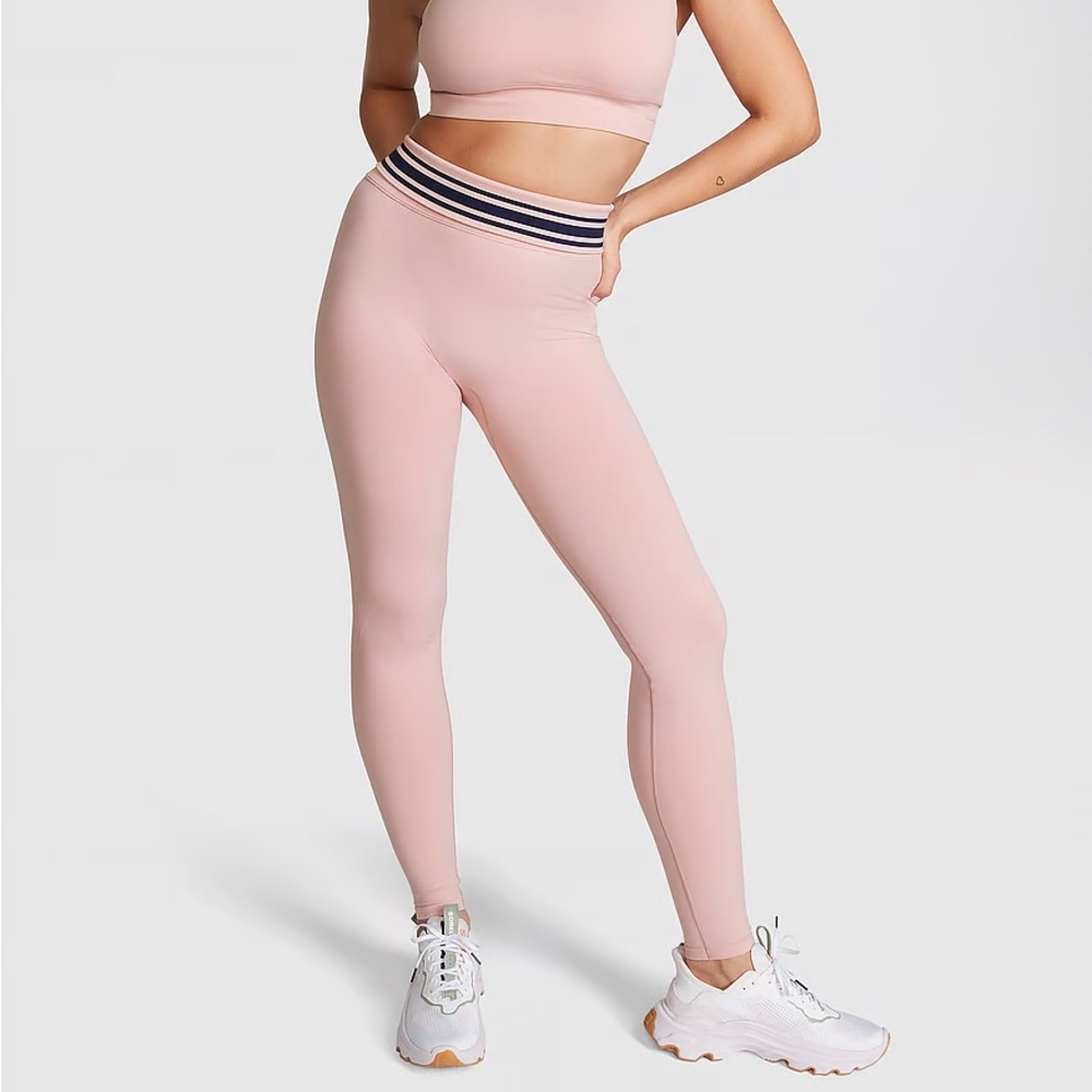 Pink Flip It Seamless Foldover Leggings